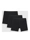 Herren Boxershorts Schwarz 3Pack