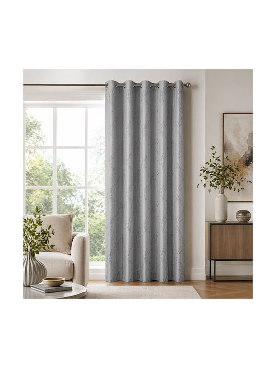 ForHome Κουρτίνα με Τρουκς Γκρι 140x260εκ.