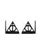Enesco Kids Wall Hanger Multi Hook Metallic Black with Shelf