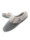 Cozy Campfire Winter Women's Slippers with Fur Gray