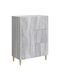 Wooden Sideboard with Drawers Gray Sonoma 66x34.5x90cm