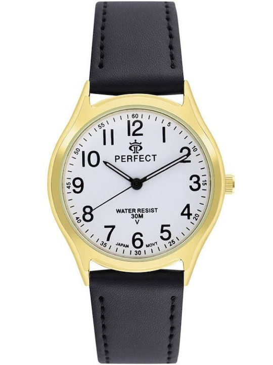 Perfect Womens Battery Watch In Black Colour