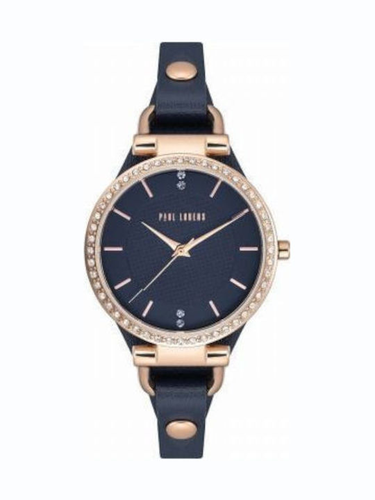 Paul Lorens Γυναικείο Ρολόι 32mm Μπαταρίας Navy Μπλε