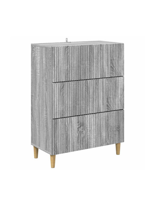 Comodă Dormitor Lemn Gri Sonoma 66x34.5x90cm