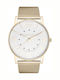 Paul Lorens Women's Watch 22mm Battery with Gold Metal Bracelet