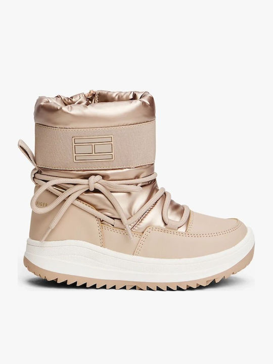 Kinderstiefel Schnee Gold