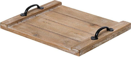 Kaemingk Wooden Serving Tray 30x26x4cm
