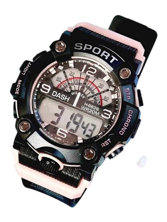 Digital Men's Watch 40mm Battery with Black Rub...