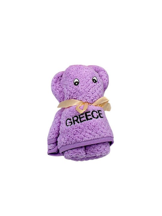 Βρεφική Πετσέτα Προσώπου/Χεριών Μοβ