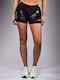 Pantaloni Scurți Sport Pentru Femei Black/Neo Green