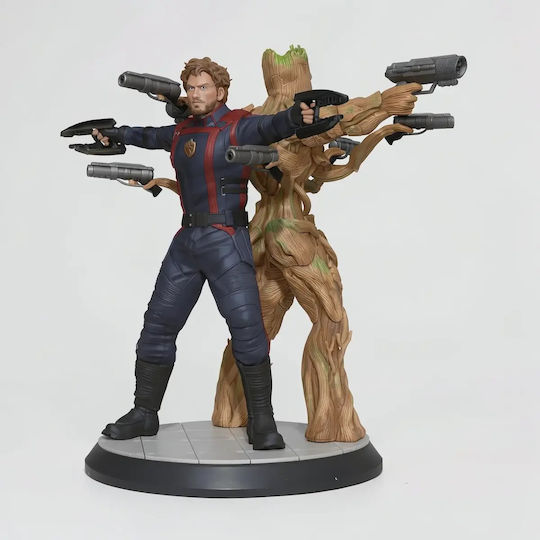 Figure Star Lord Groot From Guardian Galaxy 3D Printed 15.2 Cm 1:12
