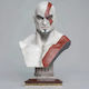 Kratos Gott des Krieges Bust 3D Modell Skulptur 3D Gedruckt-20 Cm 1:8