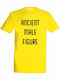 T-shirt Unisex " Ancient Male Figure Greek Statement " Lemon