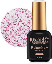 Top Coat Luxorise Flakesglow Pink Passion 10ml