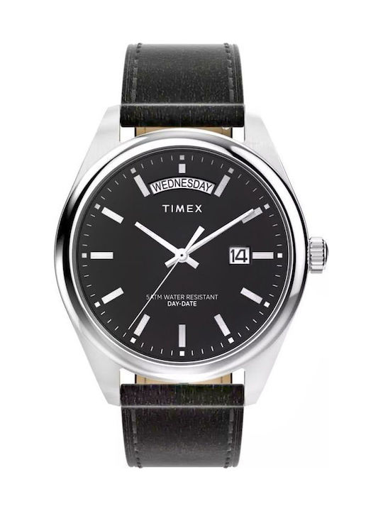 Timex Legacy Men's Watch 41mm Battery with Black Metal Bracelet