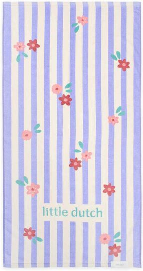 Little Dutch Beach Towel Cotton Purple 60x120cm