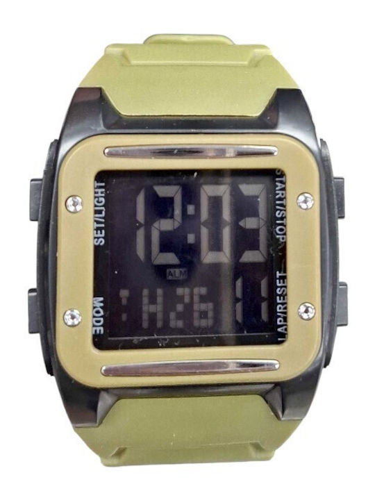 Digital Womens Watch 40mm Battery with Beige Me...