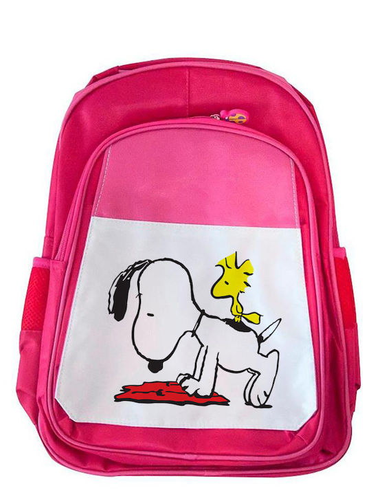 Kinder Schulranzen Snoopy Rosa 41x30x15cm