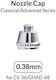 Gaahleri Ανταλλακτικό Nozzle Cap 0.38mm Ghad-68 & Cs-36