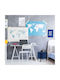 Living Room Stools With Storage Space Wooden Blue