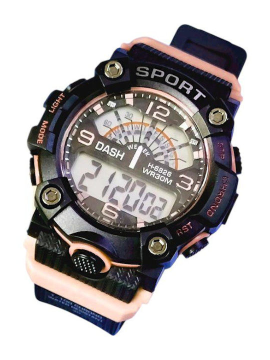 Digital Men's Watch 40mm Battery with Orange Ru...