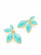 Charmy Earrings Made Of Gold Plated Steel Light Blue