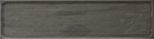 Fliese Flow Dunkelgrau 10x40cm Dunkles Grau Glänzende Oberfläche