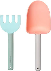 Lopată Greblă Silicon Sand Spade & Rake Apple Sorbet Multicolor