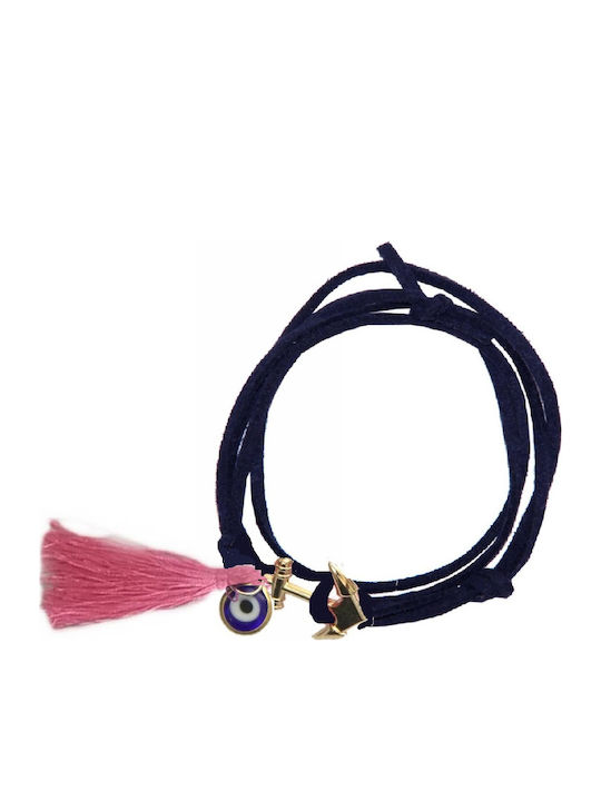 Tatu Moyo Women's Bracelet with Eye Design Made of Cord