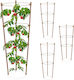 Set 4 Trellises Relaxdays Height 45 Cm Brown