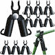 Set 10 Araci Conectori Pentru Grădină Zola Tip A 9 Mm Plastic Durabil Metal Negru