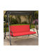 Pucioasa Garden Chair Cushion with Backrest Red 50x150cm