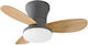 Inlight Bay Ventilator De Tavan 61cm Cu Lumină Gri
