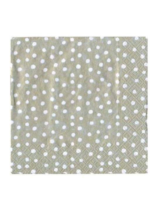 Caspari Set Christmas Napkins 12.5x12.5cm 20 Pieces