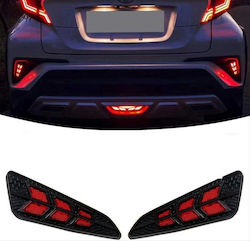 Πισινά Φανάρια Ομίχλης Toyota C-hr 2016-2019 Full Led Bar Dynamic Black 2 Τεμάχια