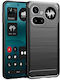 Techsuit Carbon Rückseite Umschlag Silikon Schwarz (Nichts Phone (4a) Pro)