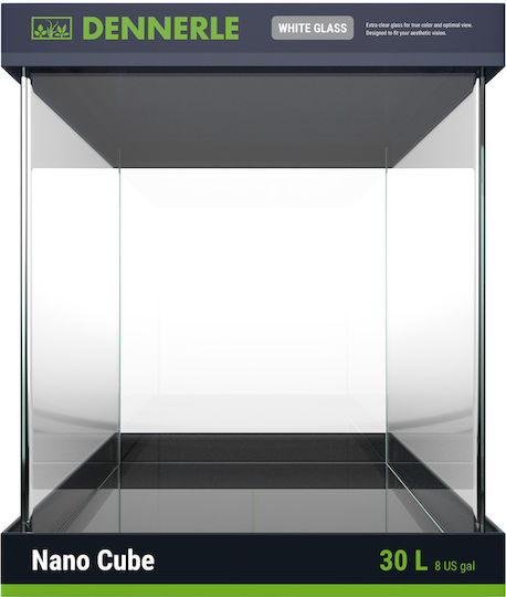 Dennerle Nano Cube Aquarien Gewicht 30lt 30x30x35cm Weiß