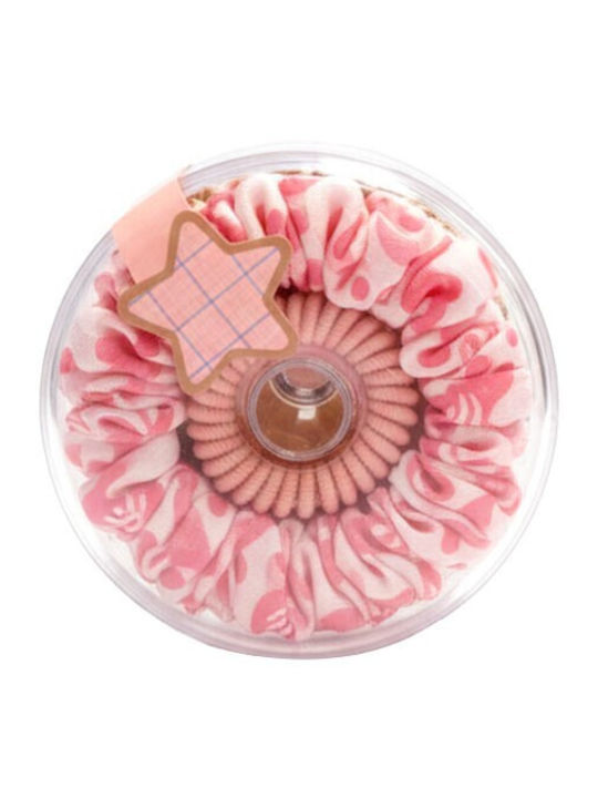 Kinder Haargummis Rosa Set 8 Stück