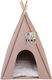 M-pets Eco Tipi Brown Tent Cat Bed 100% Recycled Plastic 50 X 50 X 60 Cm M-pets 2074410