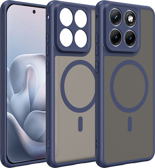 Techsuit Stoßfeste Rückseitencover Kunststoff Marineblaue (Motorola Edge 70 Fusion)