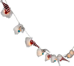 Garland Lights 12 Pcs Battery-operated Santa Claus Elve Warm White Luca White Garland Lights 12 Pcs Battery-operated Santa Claus Elve Warm White Luca White