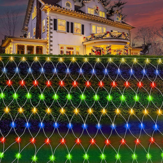 96 LED Lights 1.5 m x 150 cm Warm White Net Type