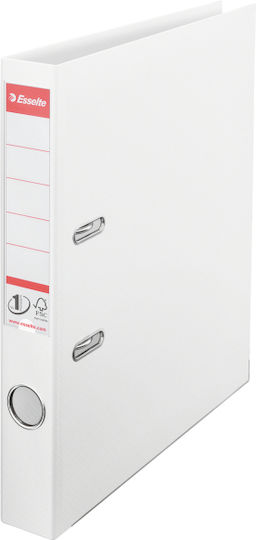 Esselte A4 Binder Laminated Pp Pp Metal Edge 50 Mm Esselte No 1 Power Vivid White