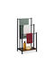 Relaxdays Freestanding Towel Rack 80x40cm Black