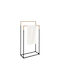 Relaxdays 86x44cm Schwarzer Badezimmerhaken & -halter