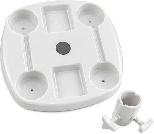 Bruno Table for Beach Umbrella White