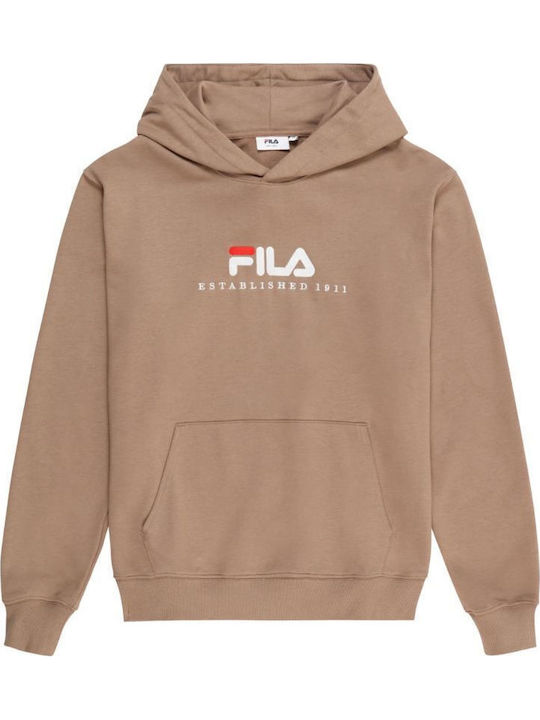FILA Суитшърт с Качулка Бежов