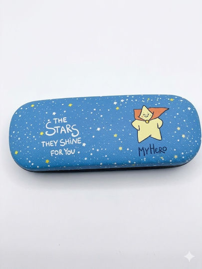 Little Star Θήκη Γυαλιών Σκληρή με Μαγνητικό Κλείσιμο Μπλε