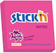 Hopax Extra-sticky Self-adhesive Notes 76 X 76mm 90 Sheets Stick"n Neon Magenta