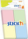Hopax Notițe Autocolante 38 X 51 Mm Set 4 X 50 Foi Stick'n 4 Culori Pastelate